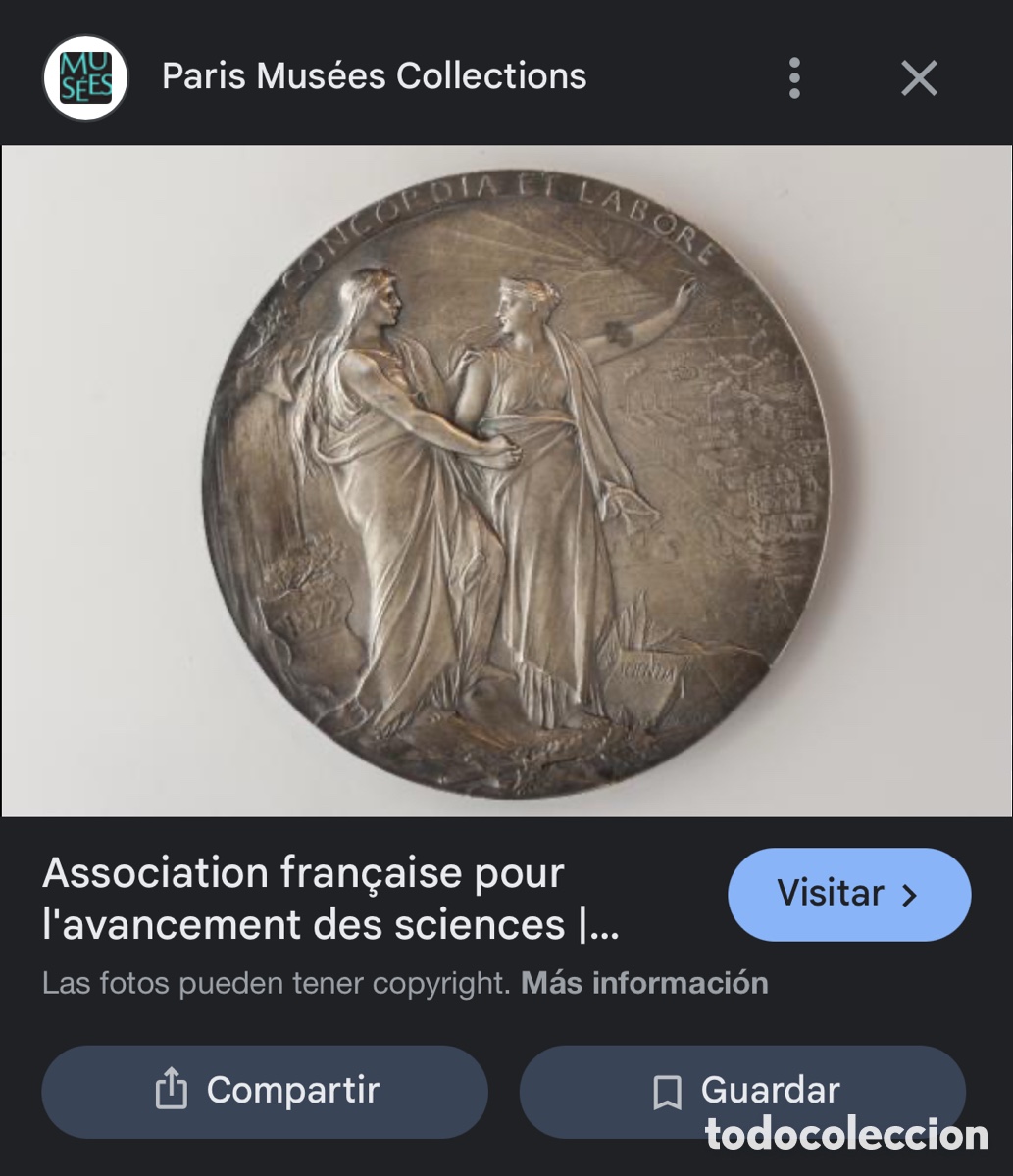 Medallas hist&oacute;ricas: Medalla de bronce 1872 AFAS - Foto 14