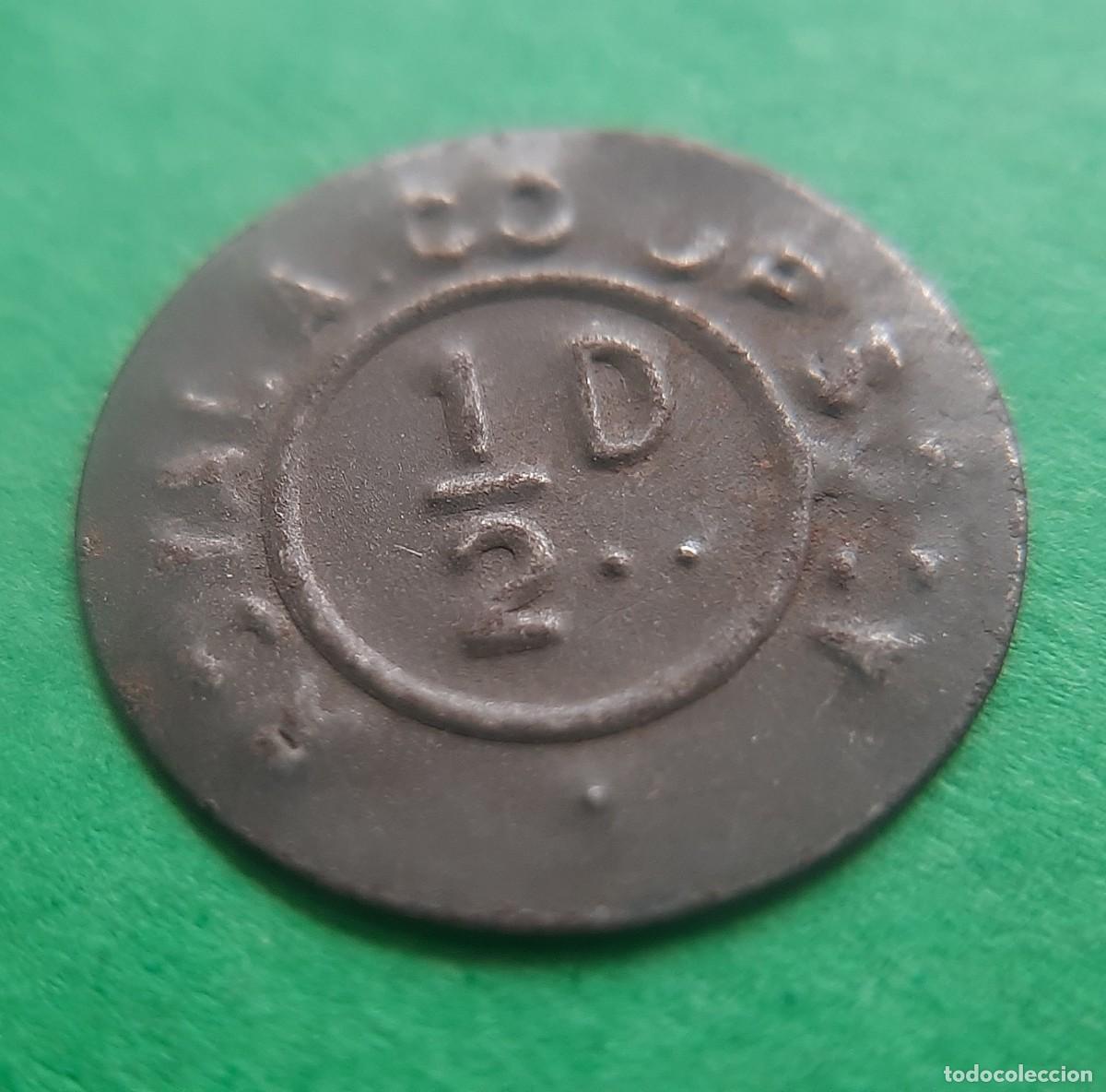 Medallas hist&oacute;ricas: (INGLATERRA) TOKEN COMERCIAL DE 1/2 PENNY - Foto 3