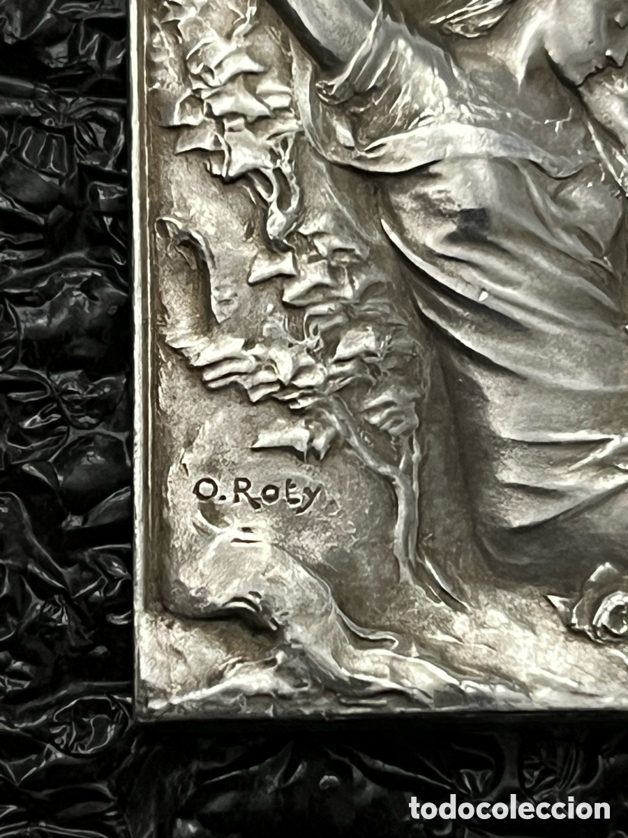 Medallas hist&oacute;ricas: Medalla rectangular de bronce 1900 Exposici&oacute;n Universal de Paris - Foto 6