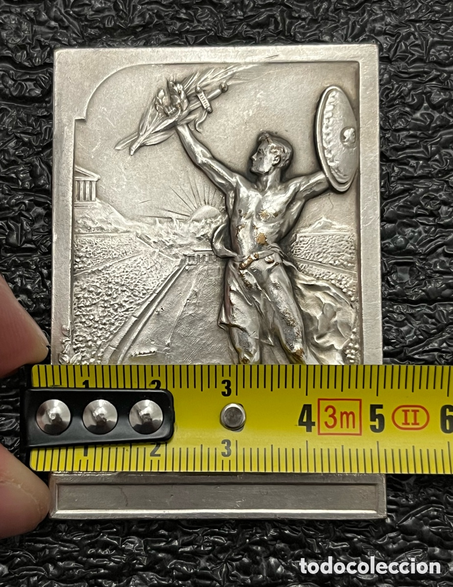 Medallas hist&oacute;ricas: Medalla de bronce rectangular Firmada P. Vannier - Foto 6