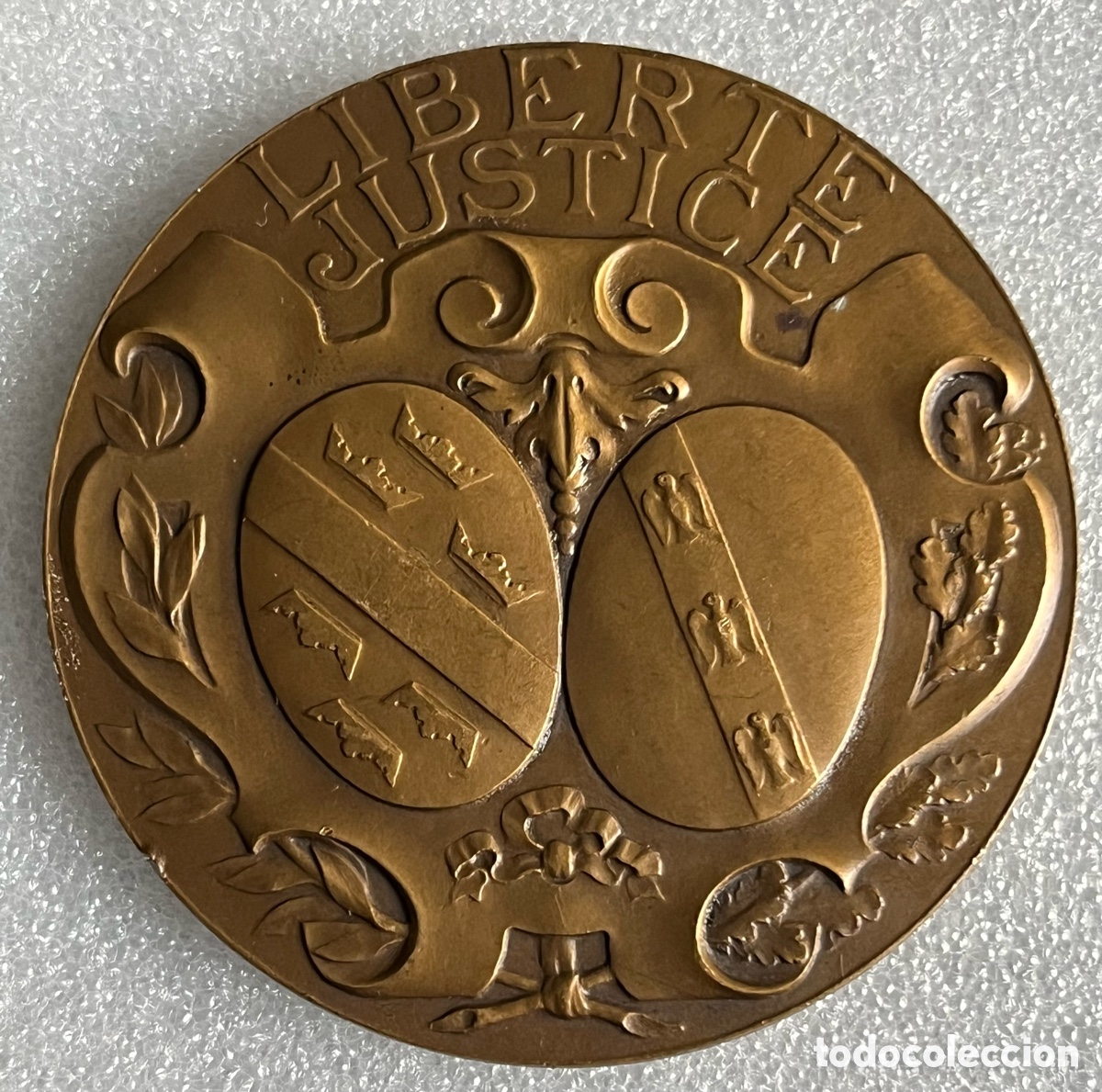 Medallas hist&oacute;ricas: Charles Perron - Medalla Francesa de bronce - Foto 3