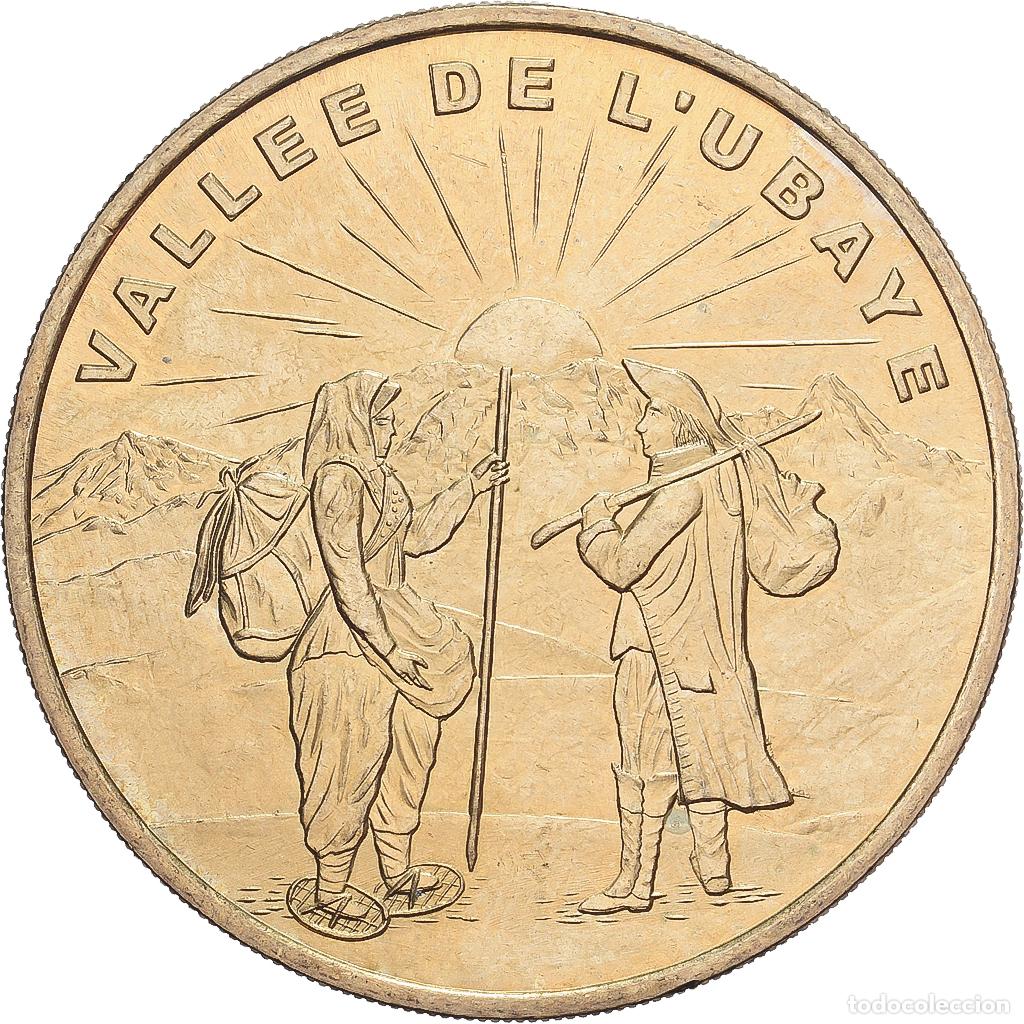 Medalhas hist&oacute;ricas: [#1526188] Francia, zeton, Barcelonnette - Vall&eacute;e de l'Ubaye, 2001, Aluminio y