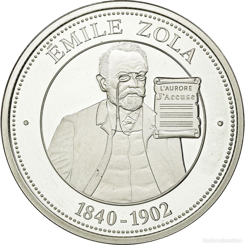 Medalhas hist&oacute;ricas: [#557711] Francia, medalla, Collection Panth&eacute;on, &Eacute;mile Zola, FDC, Plata