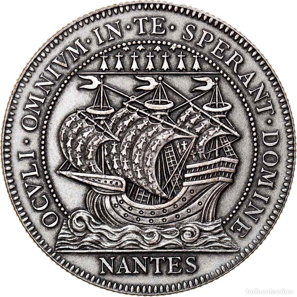 Medalhas hist&oacute;ricas: [#840589] Francia, Token, Chambre de Commerce de Nantes, EBC, Plata