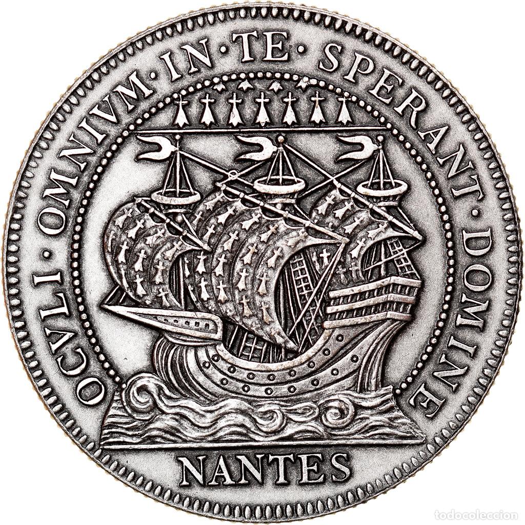 Medalhas hist&oacute;ricas: [#840593] Francia, Token, Chambre de Commerce de Nantes, EBC, Plata