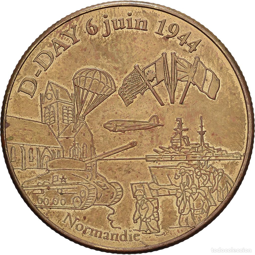 Historische Medaillen: [#1527044] Francia, zeton, Bataille de Normandie - DDAY, Aluminio y cupron&iacute;quel, M&eacute;daille