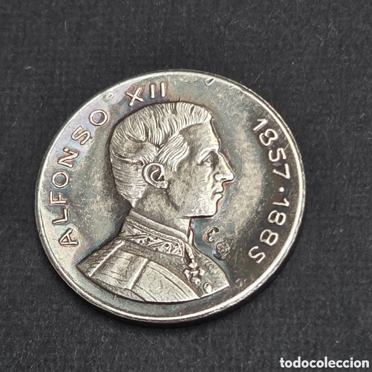 Medalhas hist&oacute;ricas: MEDALLA ARRA ALFONSO XII PLATA 925