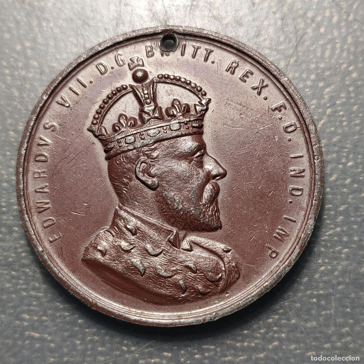 Medallas hist&oacute;ricas: GRAN BRETA&Ntilde;A GREAT BRITAIN EDWARD VII MEDALLA 1902 CORONACION S. MARYLEBONE LONDON