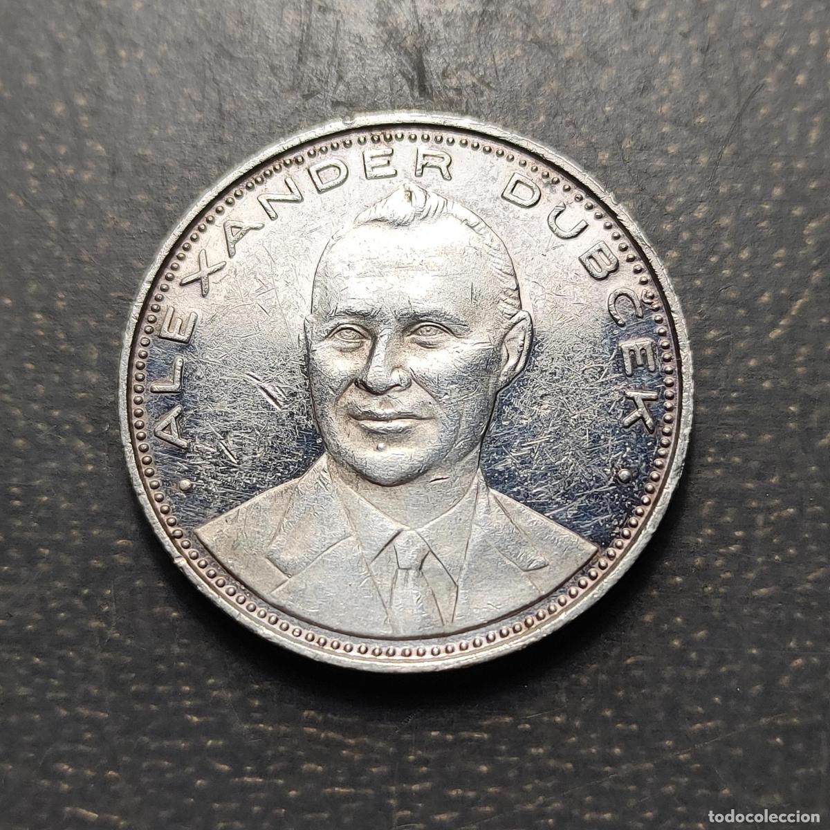 Medallas hist&oacute;ricas: CHECOSLOVAQUIA MEDALLA ALEXANDER DUBCEK PRAGA PRIMAVERA 1968 PLATA