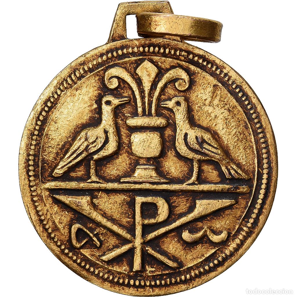 Medallas hist&oacute;ricas: [#138735] Francia, medalla, Bapt&ecirc;me et Eucharistie, Lat&oacute;n, MBC
