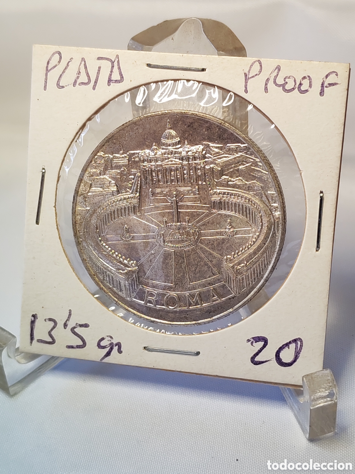 Medallas hist&oacute;ricas: Vaticano. Juan Pablo II . Roma . Jubileo a&ntilde;o 2000. Plata . Proof. Sin circular