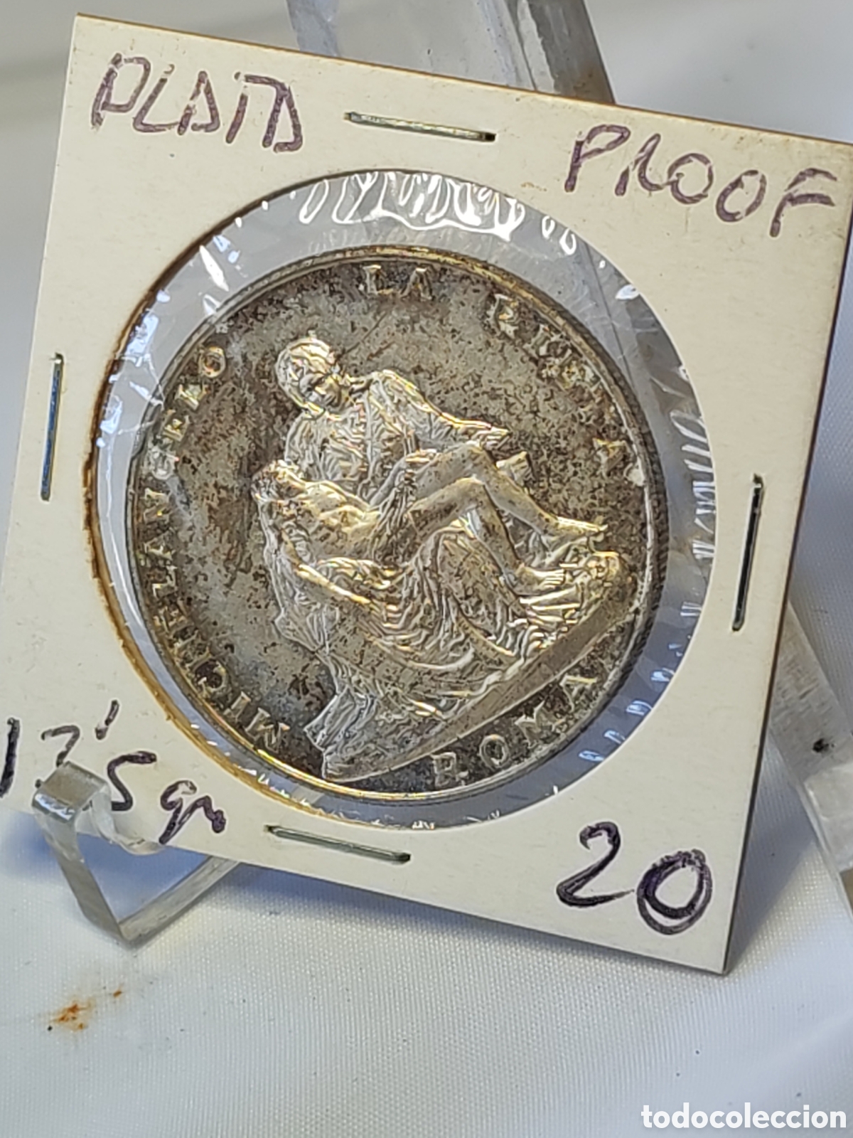 Medallas hist&oacute;ricas: Vaticano. Juan Pablo II. &rdquo;La piedad&rdquo;. Roma . Plata . Proof. Sin circular