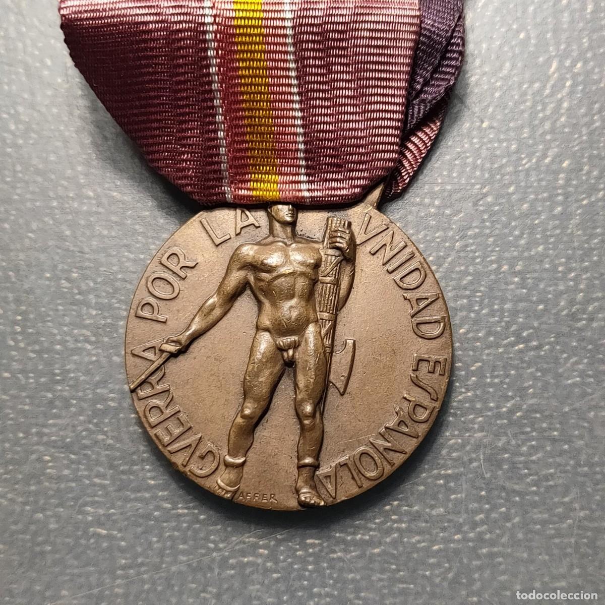 Medaglie storiche: GUERRA CIVIL MEDALLA ITALIANA GUERRA POR LA UNIDAD DE ESPA&Ntilde;A