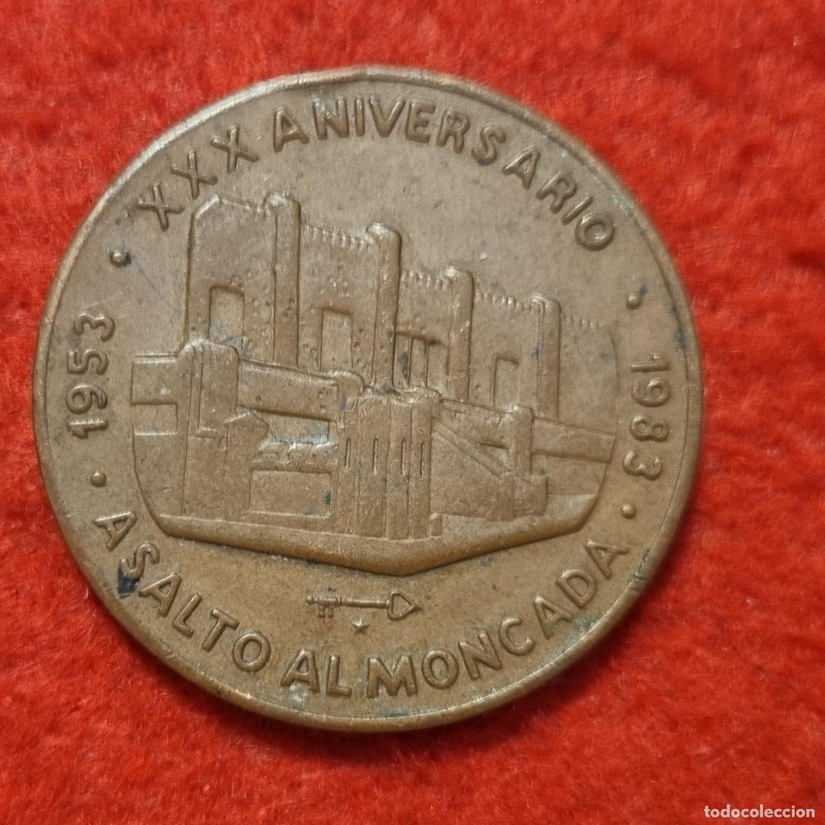 Medallas hist&oacute;ricas: MEDALLA CUBA 30 ANIVERSARIO ASALTO AL MONCADA 1893 ORIGINAL C1 A