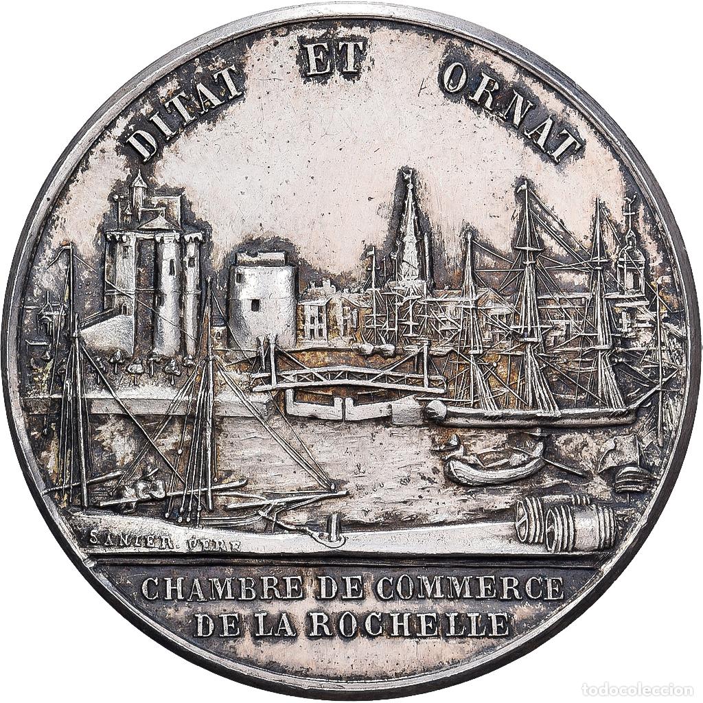 Medallas hist&oacute;ricas: [#1167449] Francia, zeton, Chambre de Commerce de La Rochelle, Plata, Sanier, EBC