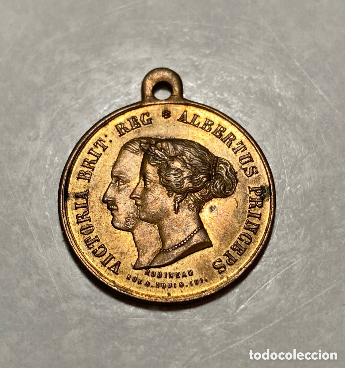 Medallas hist&oacute;ricas: Medalla visita Reina Victoria y Pr&iacute;ncipe Alberto a Par&iacute;s en 1855.