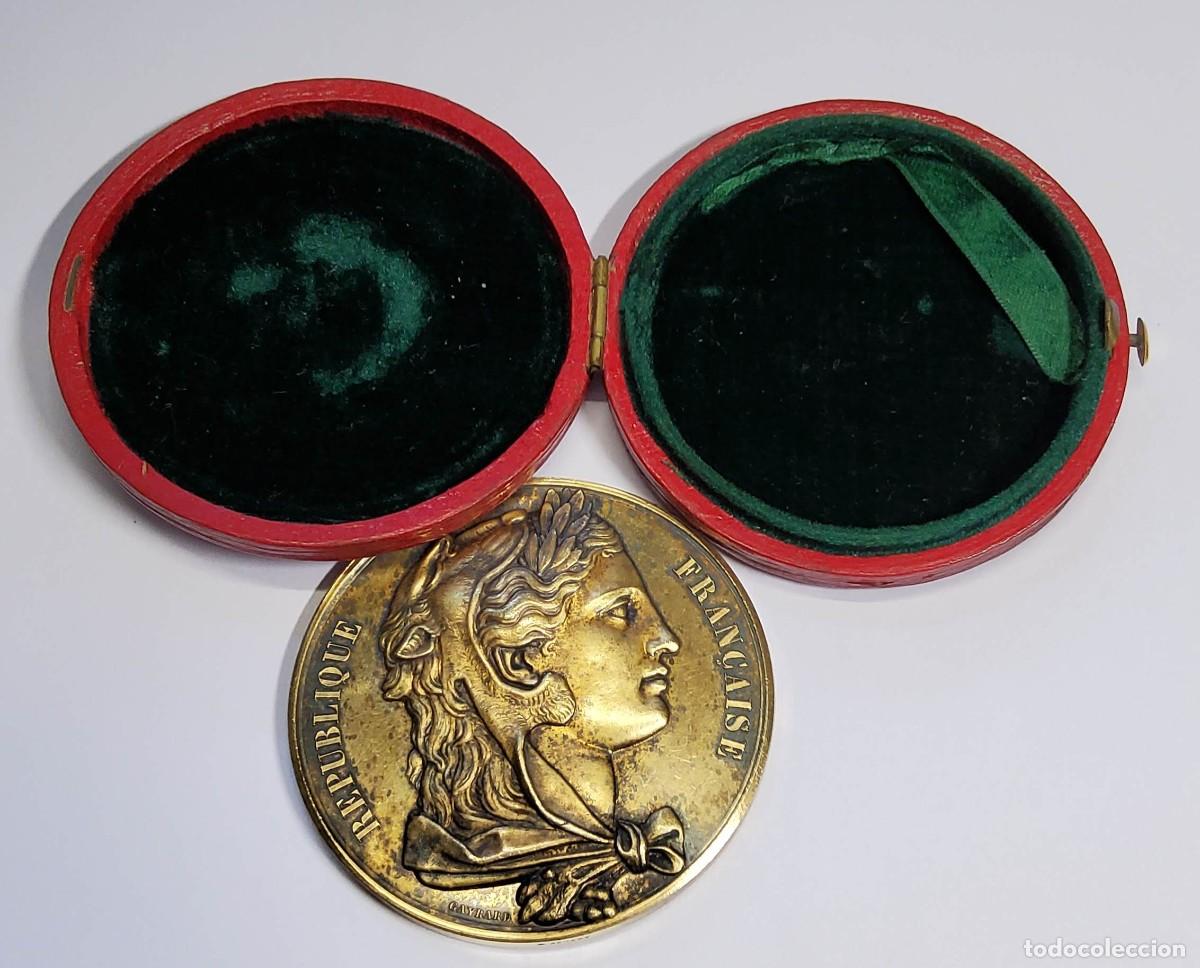 Medallas hist&oacute;ricas: MEDALLA DE PLATA MACIZA DEL SENADO DE FRANCIA DEL A&Ntilde;O 1876.LUJO.
