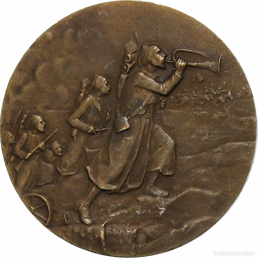 Medallas hist&oacute;ricas: [#1289300] Francia, medalla, Zouaves &agrave; l'assaut, Bronce, MBC+