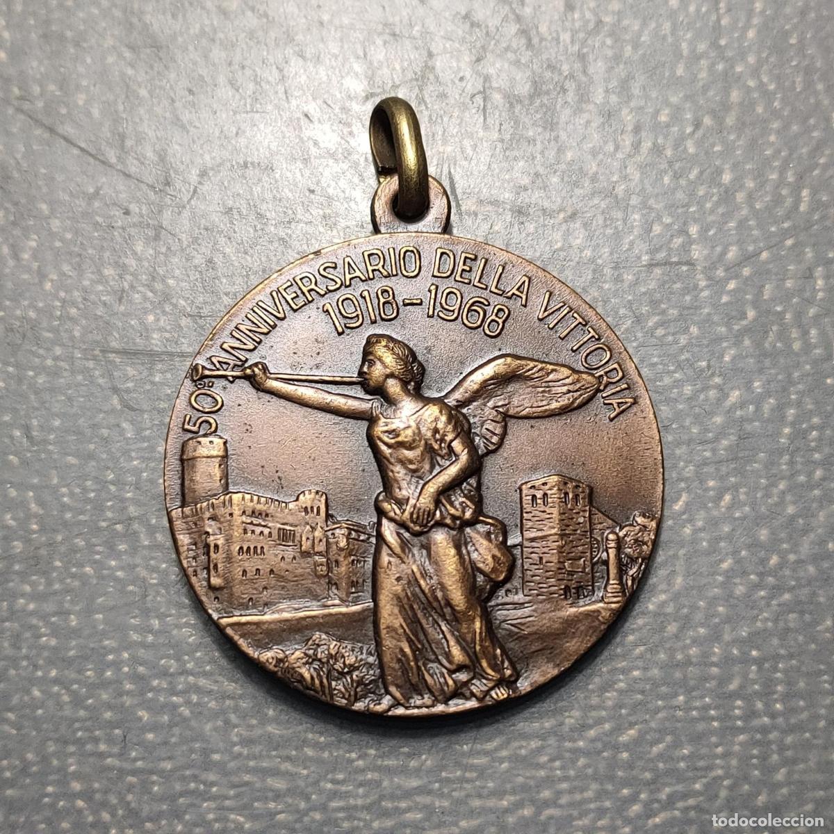 Medallas hist&oacute;ricas: ITALIA MEDALLA 1968 ASOCIACION MUTILADOS INVALIDOS 50 A&Ntilde;OS VICTORIA I GUERRA MUN
