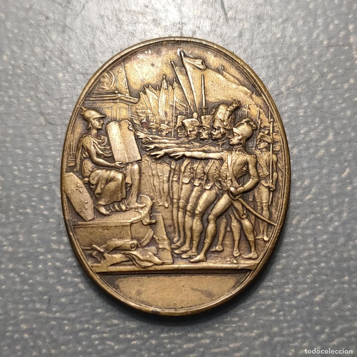 Medallas hist&oacute;ricas: FRANCIA FRANCE REVOLUCION JURA DE LA CONSTITUCION MEDALLA UNIFAZ