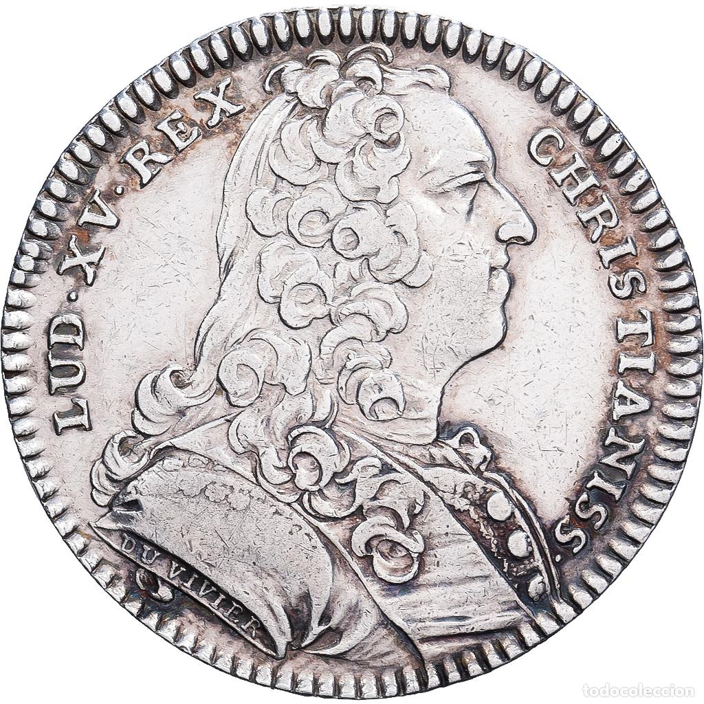 Medallas hist&oacute;ricas: [#139374] Francia, zeton, Louis XV, Extraordinaire des Guerres, 1739, Plata, EBC