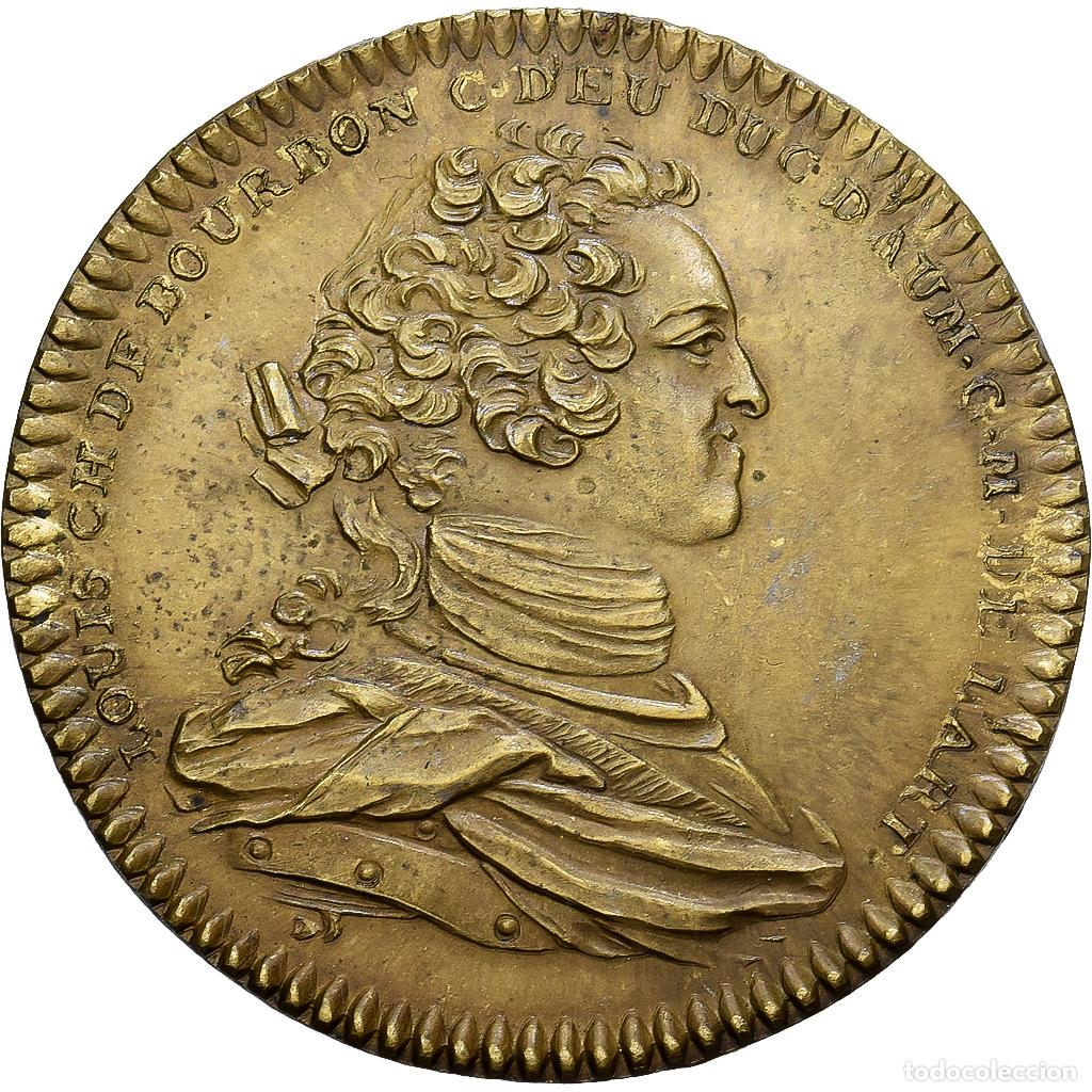 Medallas hist&oacute;ricas: [#139514] Francia, zeton, Louis-Charles de Bourbon, Armoiries, Lat&oacute;n, EBC+