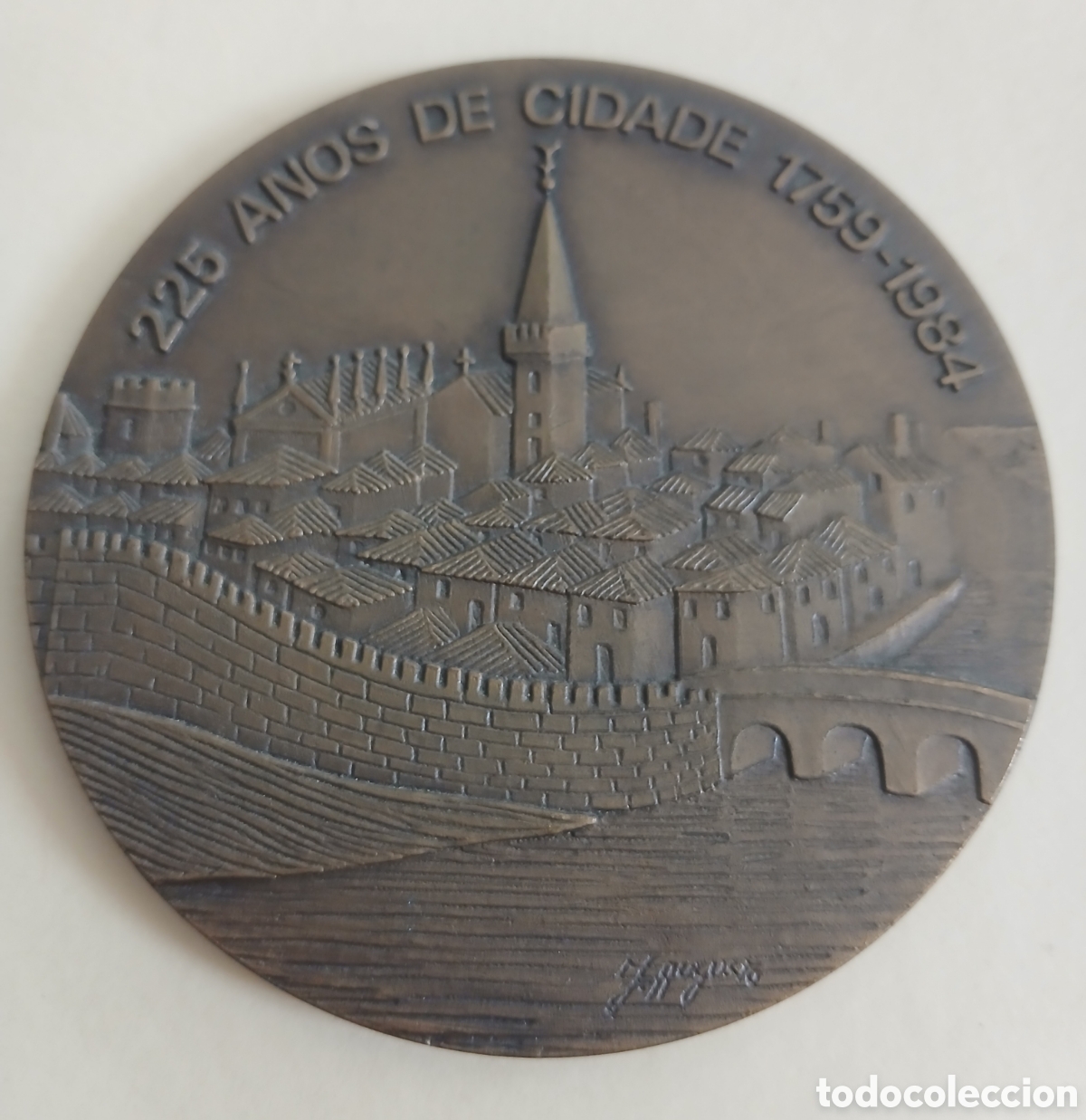 Medallas hist&oacute;ricas: Medalla Bronce Aveiro 1984 - 225 Aniv. Ciudad - Ed. Limitada 178/500