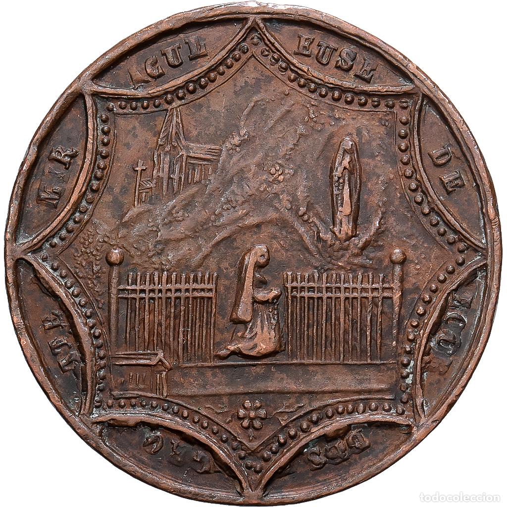 Medallas hist&oacute;ricas: [#139555] Francia, zeton, Lourdes - Sainte Bernadette, Bronce, EBC