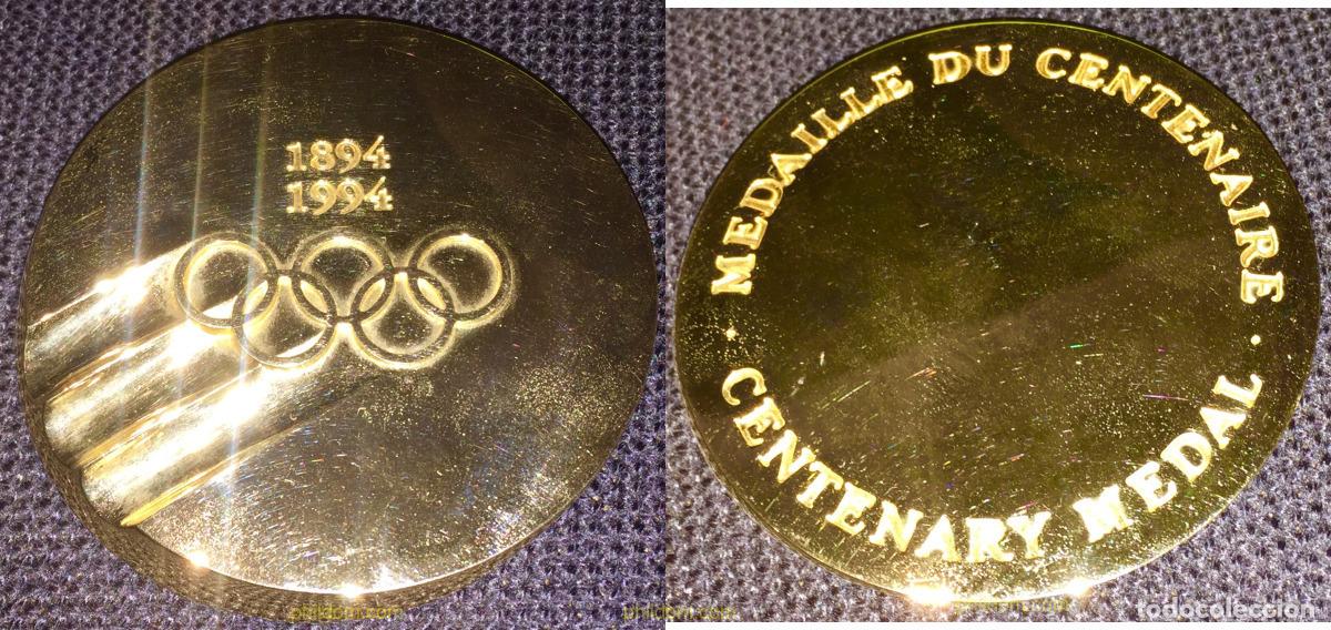 Medallas hist&oacute;ricas: MEDALLA OLIMPICA. MEDAILLE DU CENTENARIE OLYMPYC 1894-1994