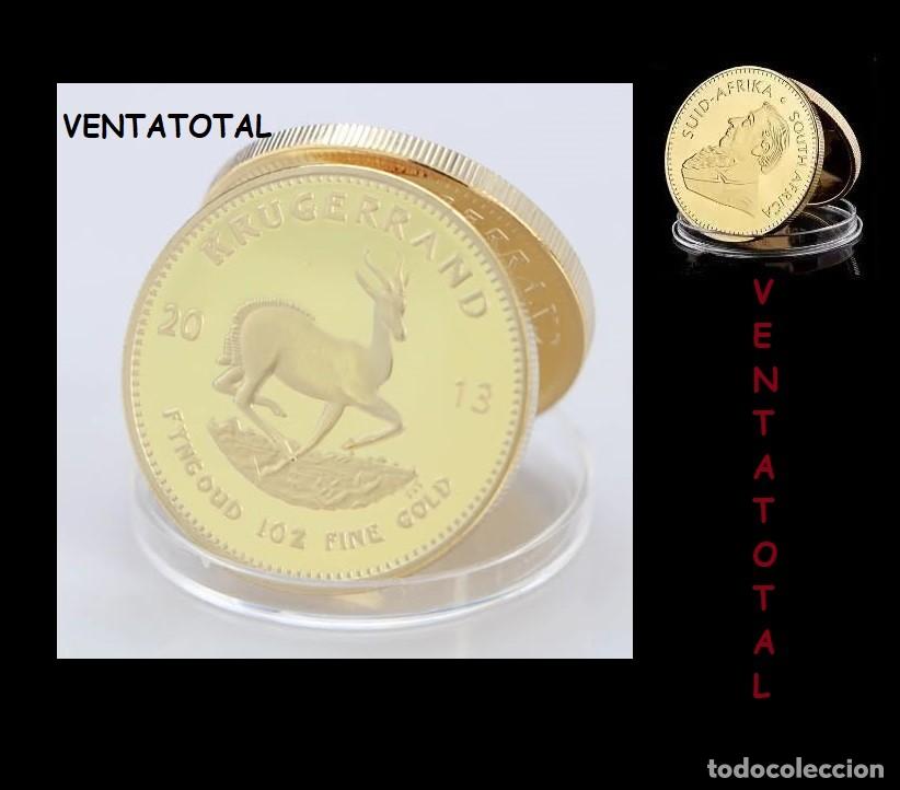 Medallas hist&oacute;ricas: SUDAFRICA MEDALLA TIPO MONEDA ORO A&Ntilde;O 2013 LEER DENTRO DESCRIPCION(KRUGERRAND - HOMENAJE A LA GACELA