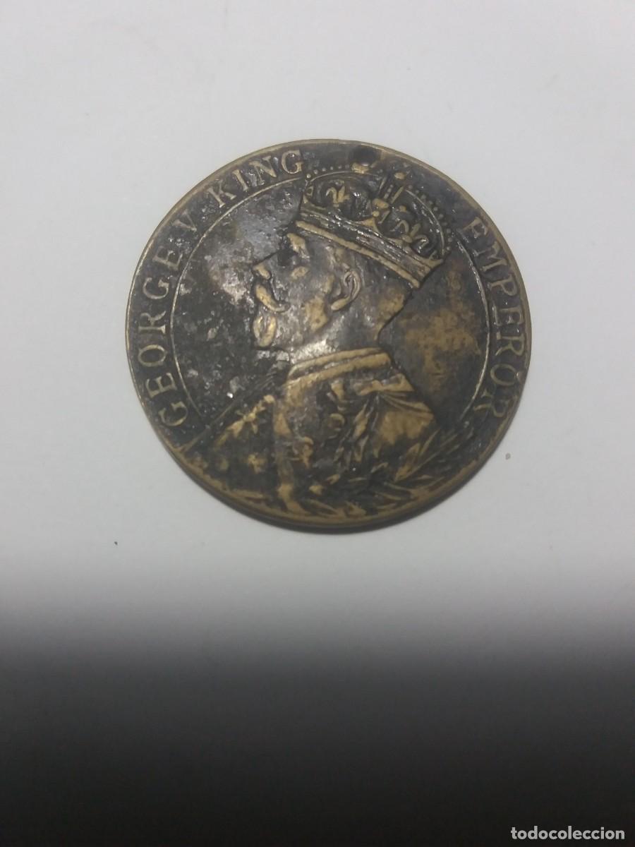 Medallas hist&oacute;ricas: Medalla INDIA George V Rey-Emperador 194-1919