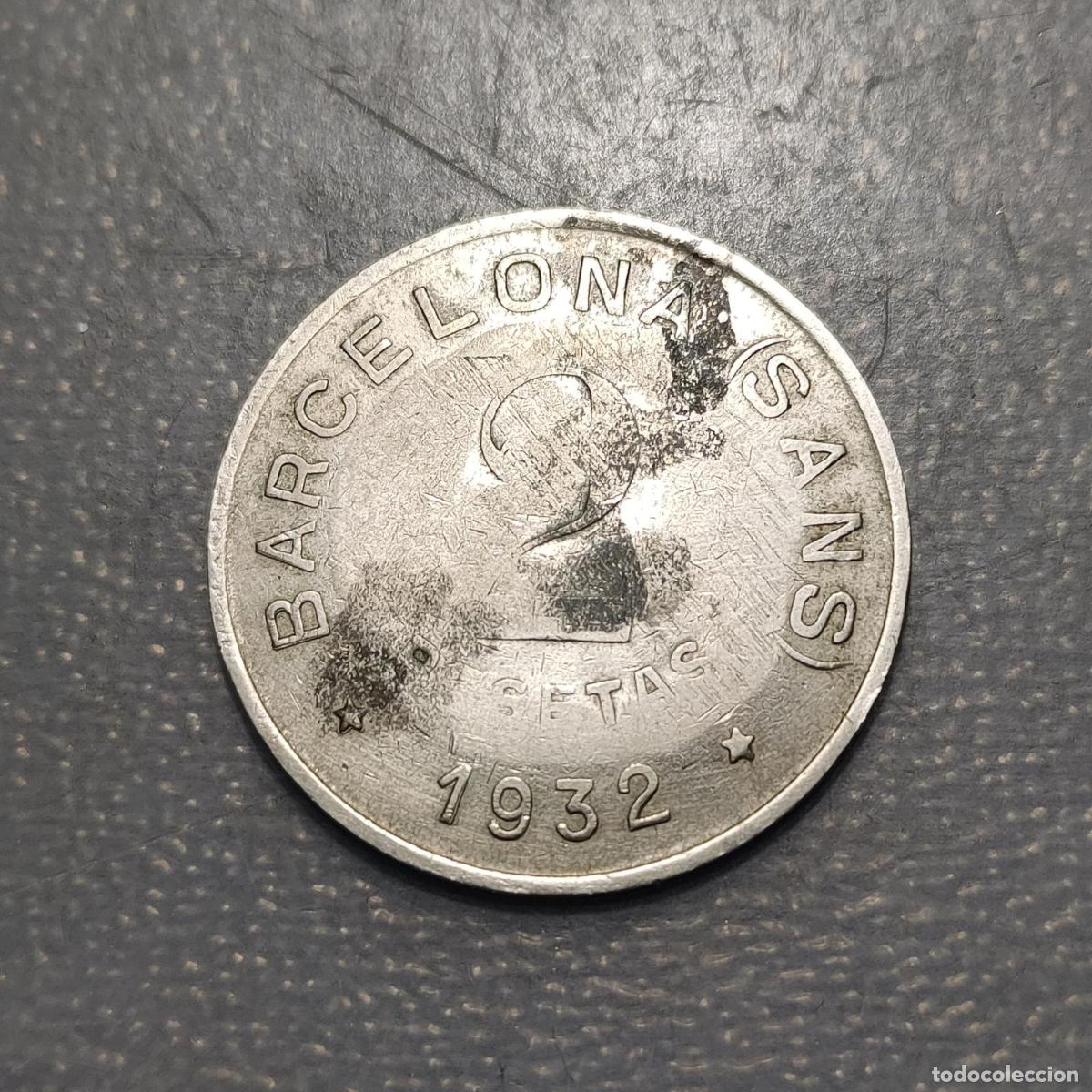 Medallas hist&oacute;ricas: ESPA&Ntilde;A FICHA COOPERATIVA BARCELONA SANTS 1932