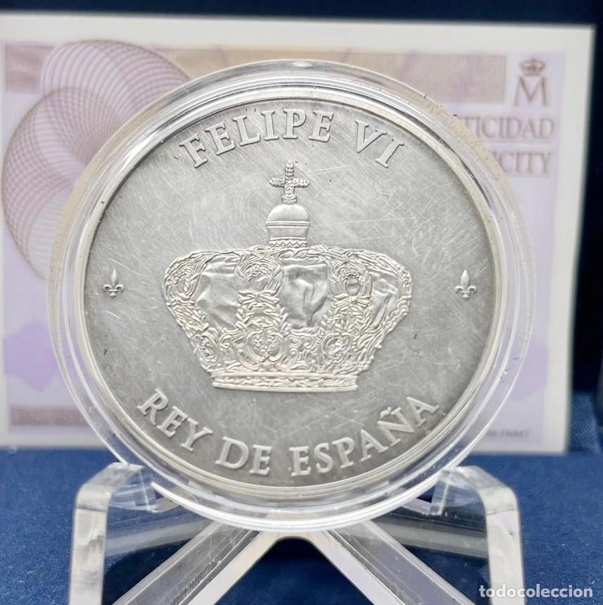 Medallas hist&oacute;ricas: Medalla Proclamaci&oacute;n Felipe VI 2014 Plata 925 Proof FNMT Certificado y Estuche