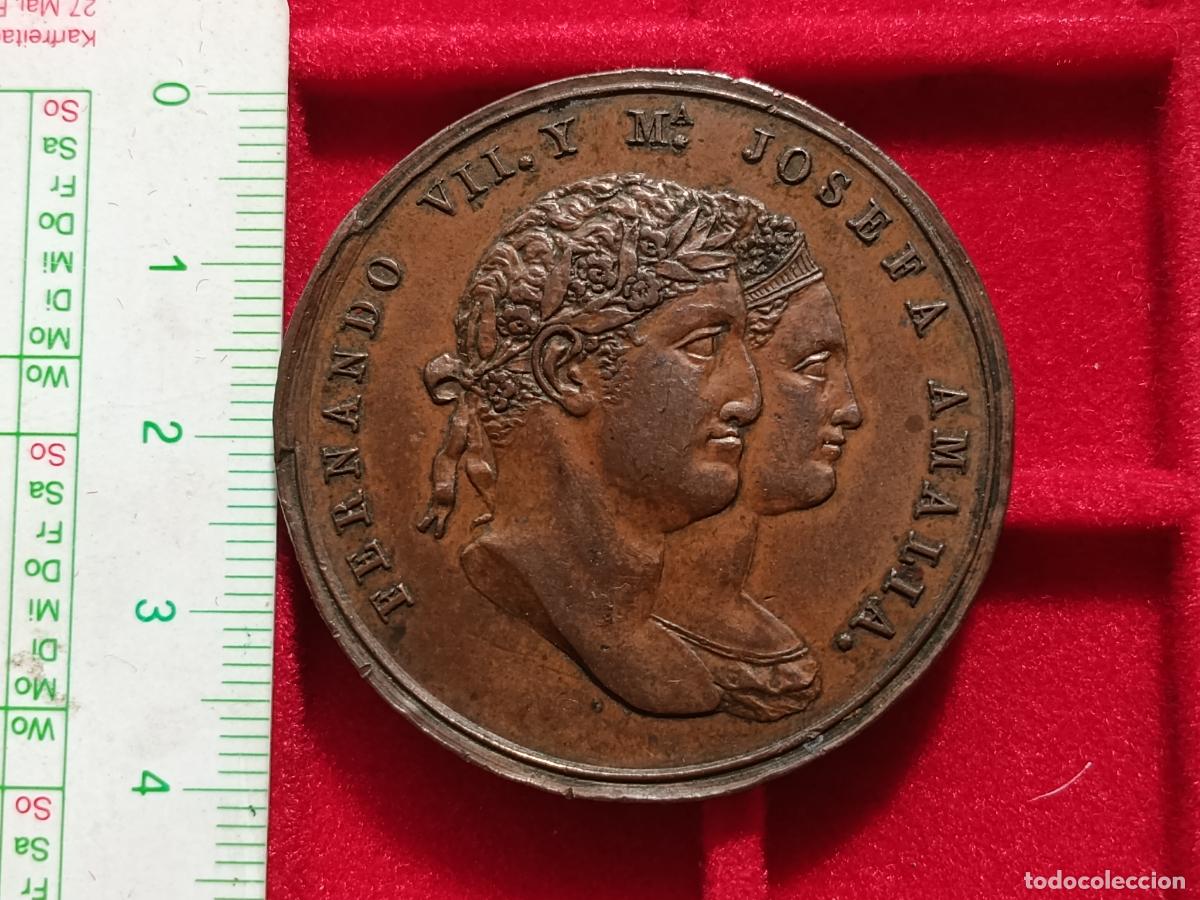 Medallas hist&oacute;ricas: RARA MEDALLA 3 OCTUBRE 1819 RECEPCI&Oacute;N MARIA JOSEFA AMALIA EN IR&Uacute;N GUIP&Uacute;ZCOA