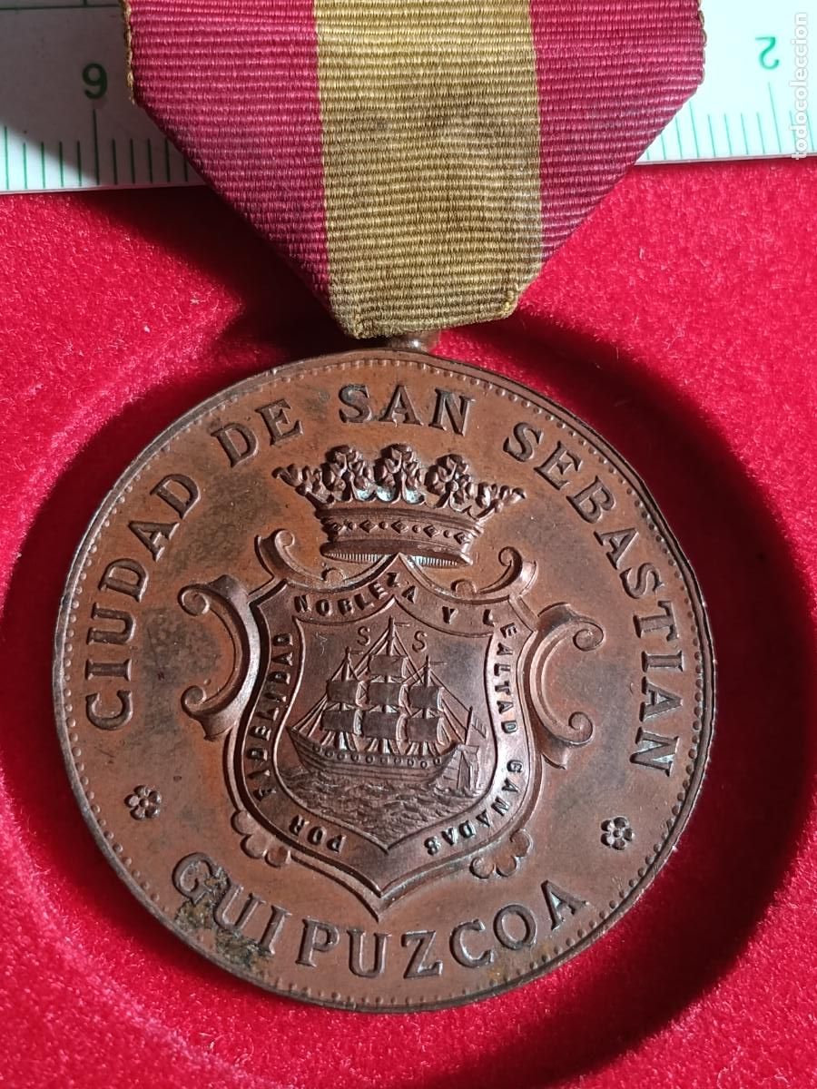 Medallas hist&oacute;ricas: MEDALLA ANTIGUA SAN SEBASTIAN. CONGRESO INTERNACIONAL DE MUSICA 1886