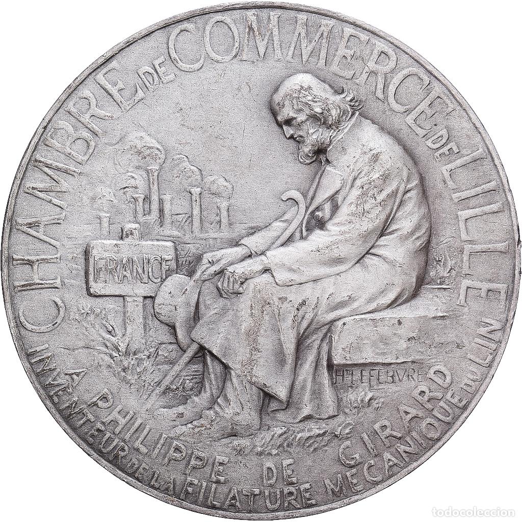 Medallas hist&oacute;ricas: [#1202832] Francia, medalla, Chambre de Commerce Lille-Roubaix-Tourcoing, Plata, MBC+