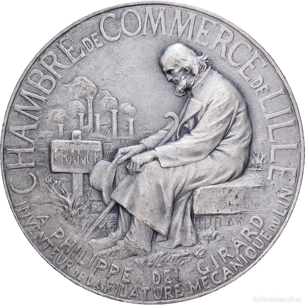 Medallas hist&oacute;ricas: [#1202833] Francia, medalla, Chambre de Commerce Lille-Roubaix-Tourcoing, Plata, MBC+