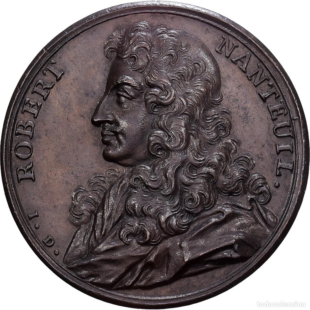 Medallas hist&oacute;ricas: [#1202915] Francia, medalla, ROBERT NANTEUIL, 1678, Bronce, Dassier, EBC+, Feuardent:8046