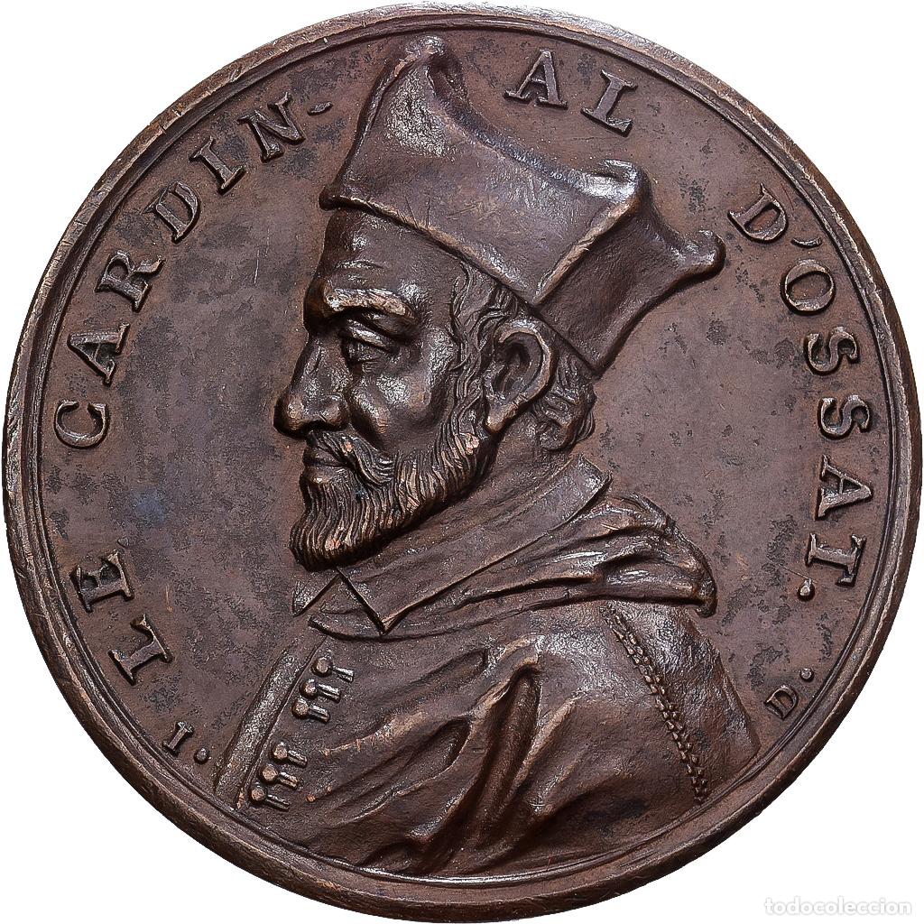 Medallas hist&oacute;ricas: [#1202914] Francia, medalla, CARDINAL D'OSSAT, 1604, Bronce, Dassier, EBC+, Feuardent:6435