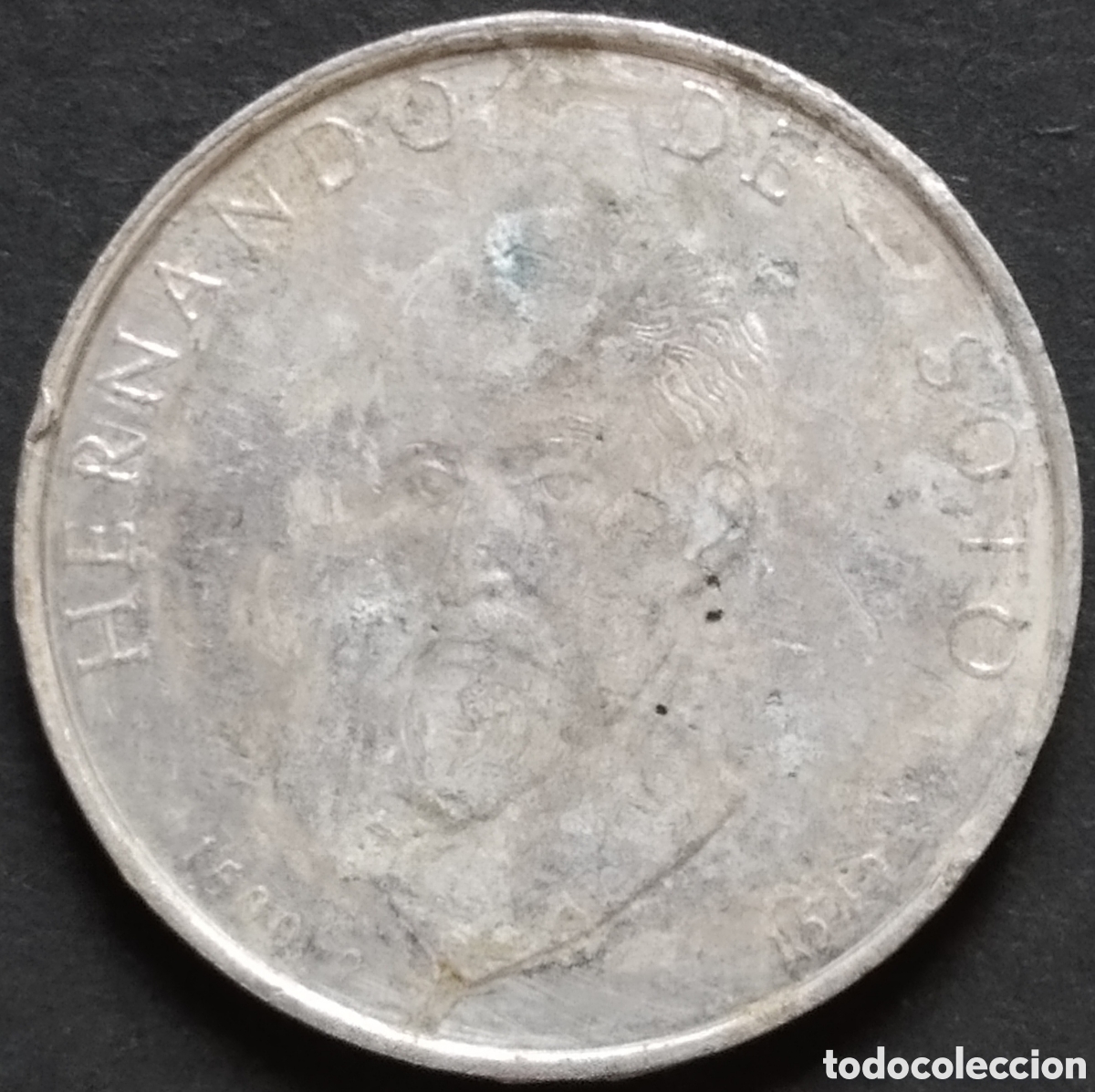 Medallas hist&oacute;ricas: TOKEN / JETON / FICHA / GETTONE / MEDALLA - ESPA&Ntilde;A - HERNANDO DE SOTO (ALUMINIO)