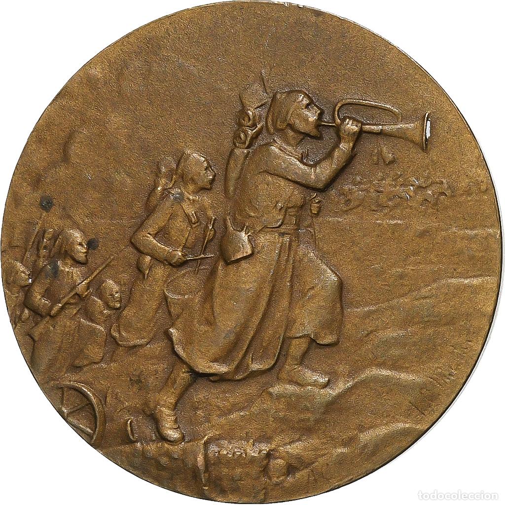 Medallas hist&oacute;ricas: [#1289301] Francia, medalla, Zouaves &agrave; l'assaut, Bronce, MBC+