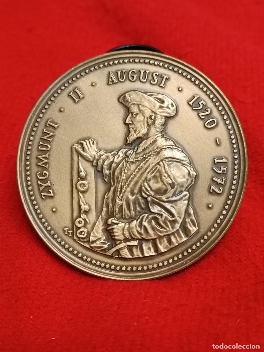 Medallas hist&oacute;ricas: Medalla de bronce de Polonia, Uni&oacute;n de Lublin 1569, 7 cm de di&aacute;metro, 1984, buen ejemplar. Ver fotos