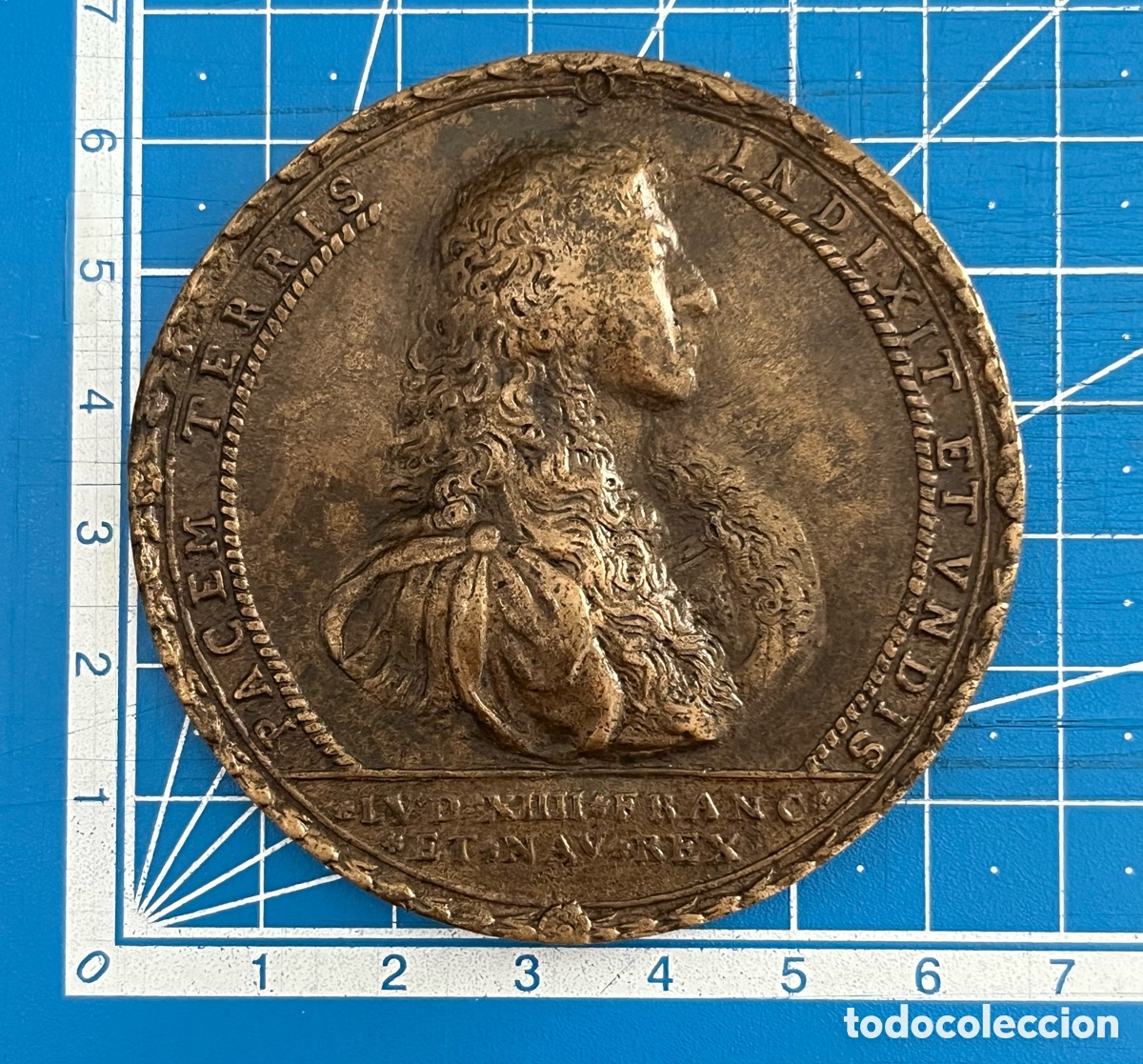 Medallas hist&oacute;ricas: Medalla de bronce de 1666 Luis XIV - Foto 3