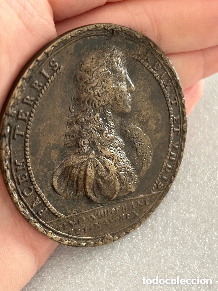 Medallas hist&oacute;ricas: Medalla de bronce de 1666 Luis XIV - Foto 5
