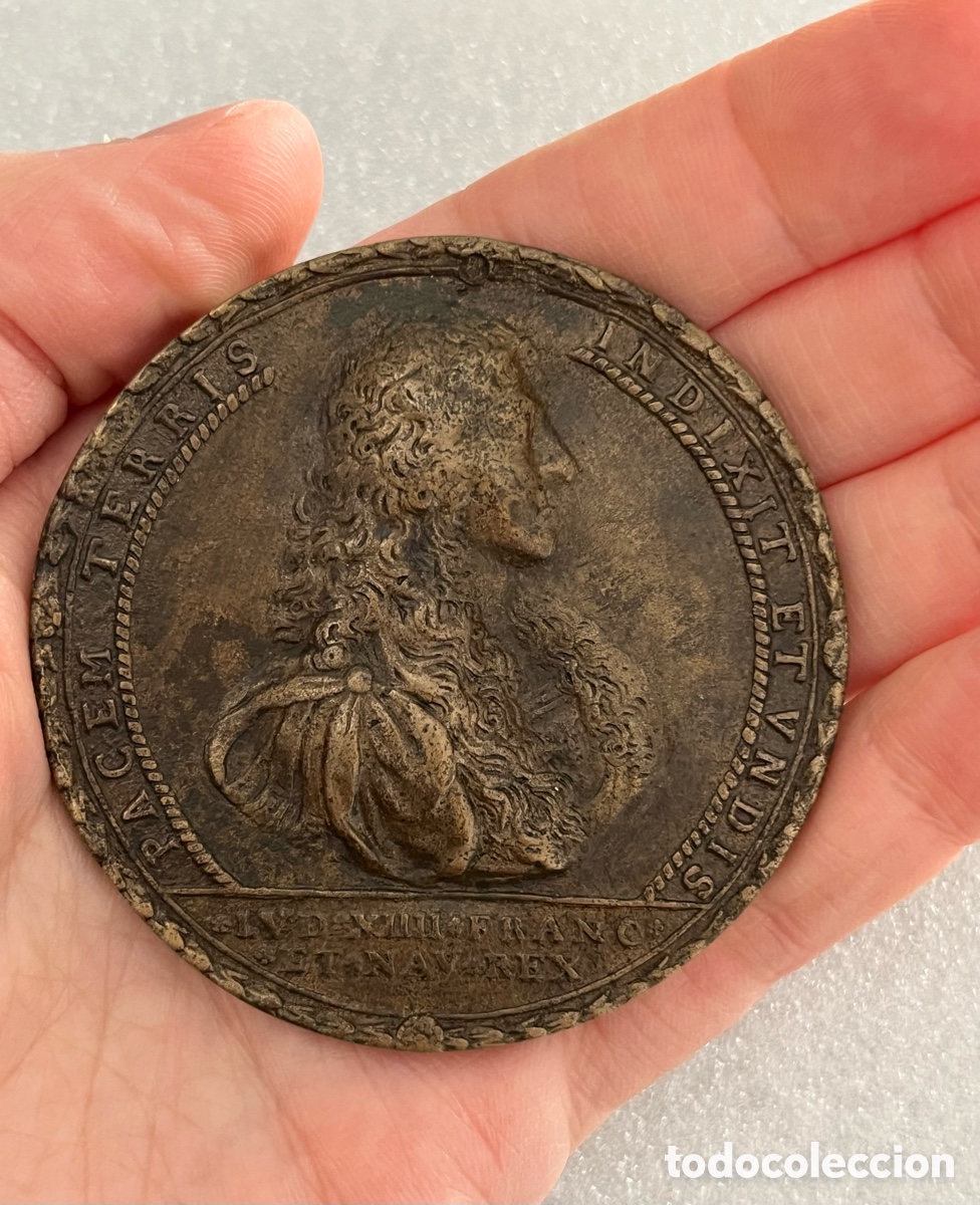 Medallas hist&oacute;ricas: Medalla de bronce de 1666 Luis XIV - Foto 6
