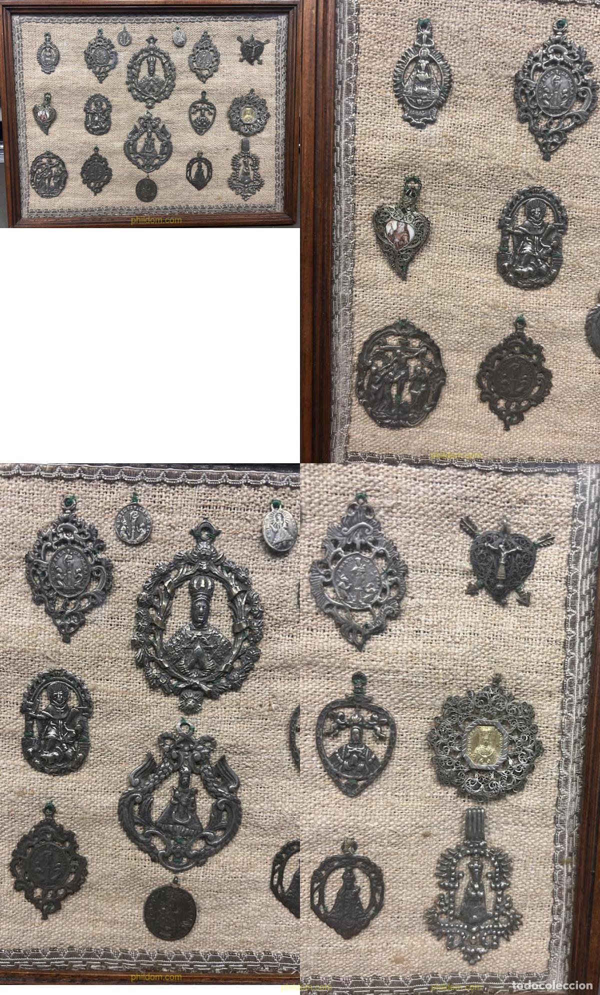 Medallas hist&oacute;ricas: COLECCI&Oacute;N MEDALLAS ANTIGUAS RELIGIOSAS INCLUYE DE MONTSERRAT PLATA