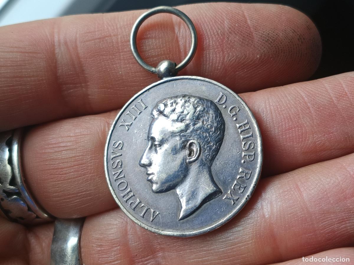 Medallas hist&oacute;ricas: Medalla plata Alfonso XIII 1902 Mayor&iacute;a de Edad