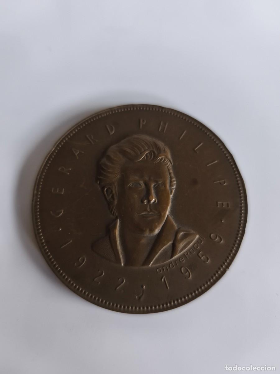 Medallas hist&oacute;ricas: Medalla bronce Francia. S XX. Gerard Philipe. 1922, 1959. Theatre cinema.