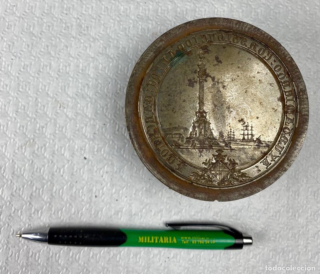 Medallas hist&oacute;ricas: MATRIZ CASTELLS 154 MEDALLA AYUD&Oacute; A LA COMISI&Oacute;N DEL MONUMENTO A COL&Oacute;N BARCELONA 1888