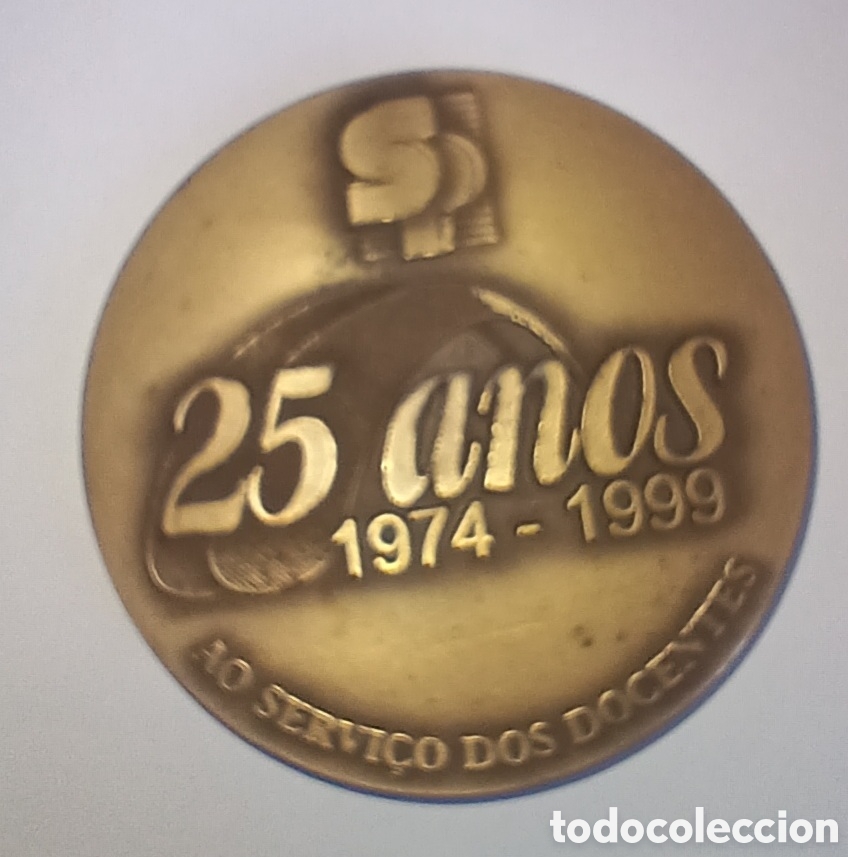 Medallas hist&oacute;ricas: Medalla Conmemorativa 25 A&ntilde;os SPZCentro (1974-1999) - Sindicato Profesores Zona Centro Portugal